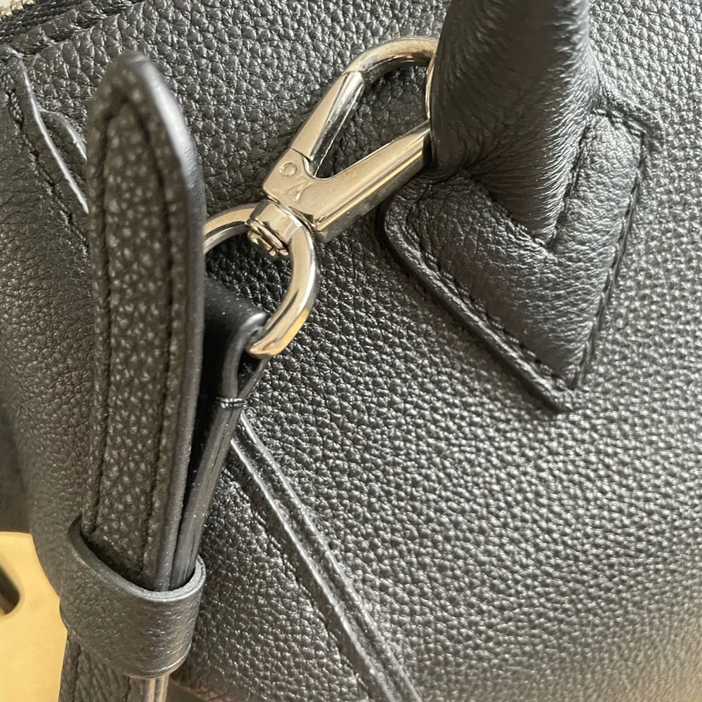 Louis Vuitton black leather top handle bag - Picture 12 of 13